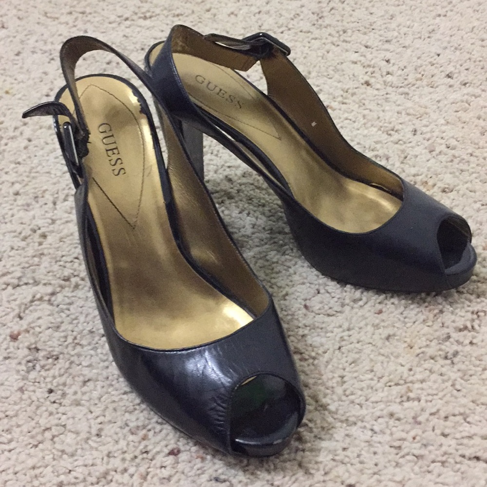 Black guess heels